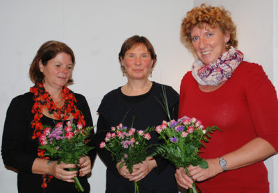 Der Vorstand des Förder- kreises: Marion Scherber, Gudrun Wittig und Sabine Flierl (v. l. n. r.)